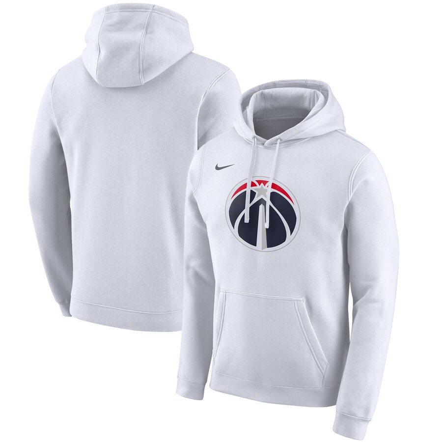NBA Washington Wizards Nike 201920 City Edition Club Pullover Hoodie  White->dallas mavericks->NBA Jersey